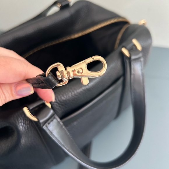 Michael Kors Black Leather Satchel EUC - Picture 6 of 8